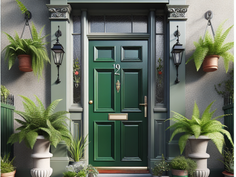 Woonkamer in kleur L0.20.15 Standgroen