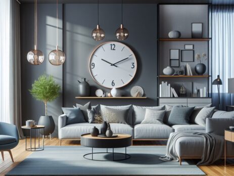 Woonkamer in kleur RAL 7047 Telegrijs 4
