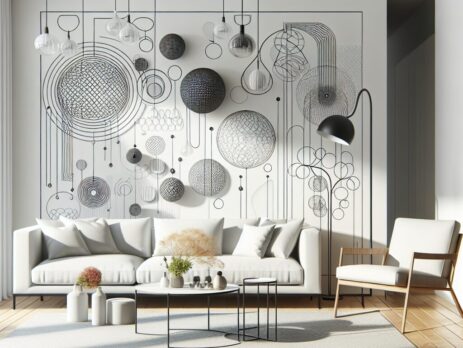 Woonkamer in kleur RAL 9003 Signaalwit