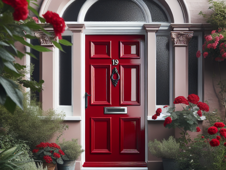 Woonkamer in kleur B6.45.14 Engelsrood